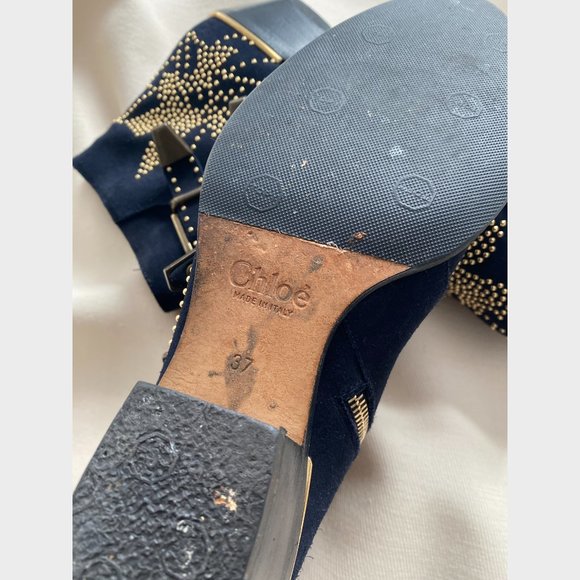 Chloe Susanna Boot in Navy Suede, size 37 - Picture 7 of 16